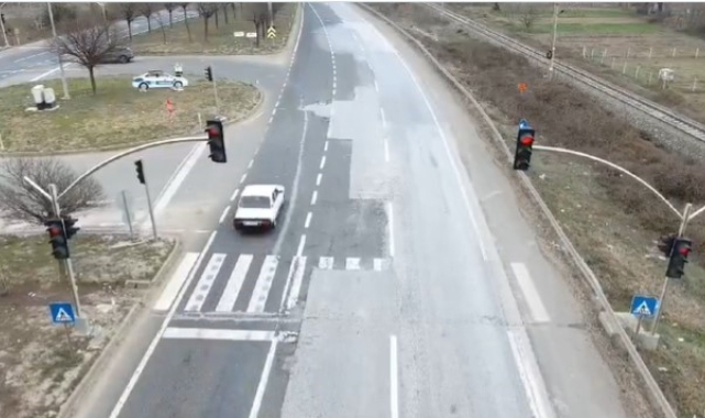 Araç ve sürücüler drone denetimlerinden kaçamadı