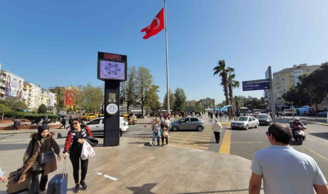 Aydın'da termometreler 30 dereceyi gördü