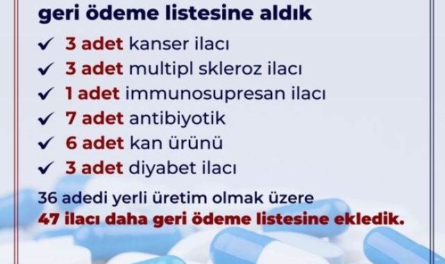 Bakan Işıkhan açıkladı: 47 ilaç geri ödeme listesine alındı
