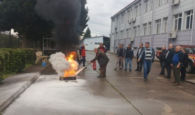 BAÜN'de acil durum ekipleri eğitim ve yangın tatbikatı yaptı