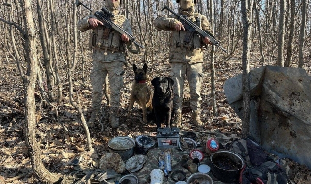 Bingöl'de 2 sığınak bulundu, 1 adet roketatar ele geçirildi