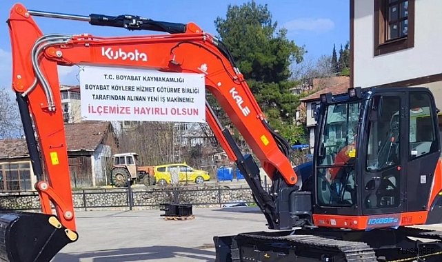 BOYABAT'A YENİ İŞ MAKİNASI ALINDI!