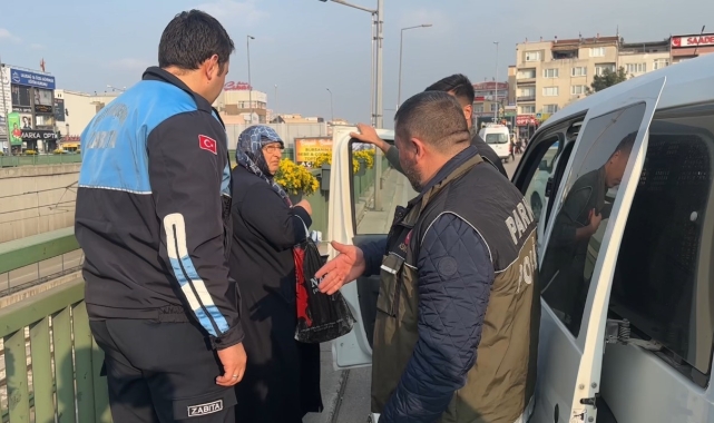 Bursa'da dilenci operasyonu...Polis ve zabıta birer birer topladı
