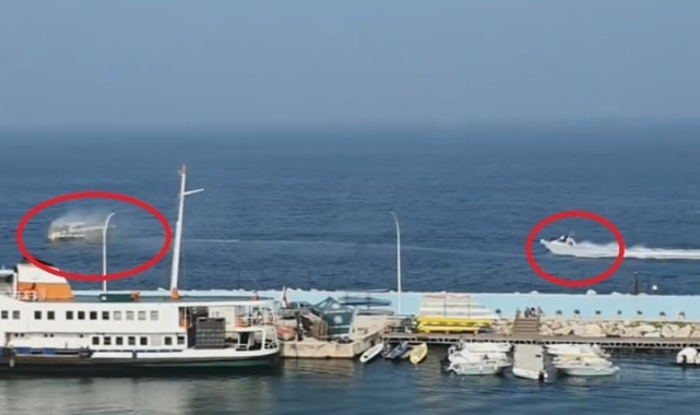 Bursa'da teknede yangın