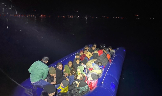 Çanakkale açıklarında 14'ü çocuk, 31 kaçak göçmen yakalandı