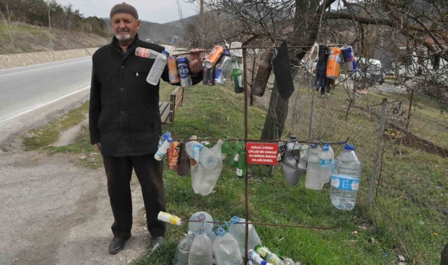 Çöp atanlardan bıktı, çareyi bu şekilde buldu