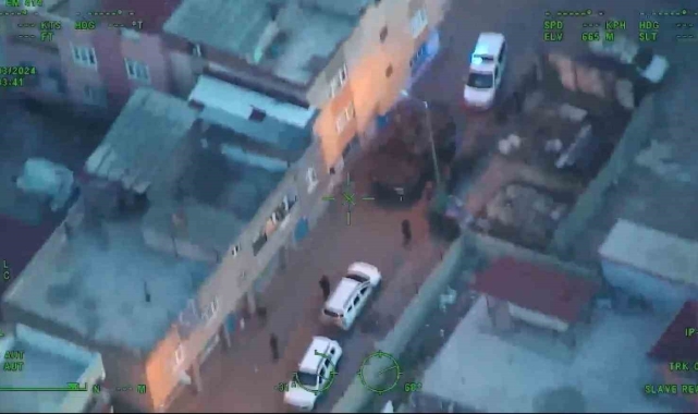 Diyarbakır'da 'akrabalar' suç örgütüne hava destekli operasyon: 35 tutuklama