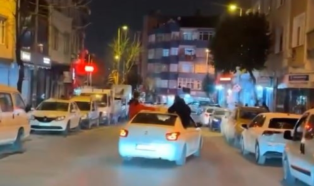 Esenler'de tehlikeli asker konvoyu