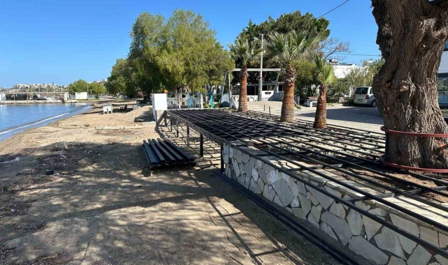 Halk plajına işgal girişimi