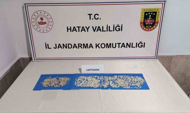 Hatay'da bin 298 uyuşturucu hap ele geçirildi