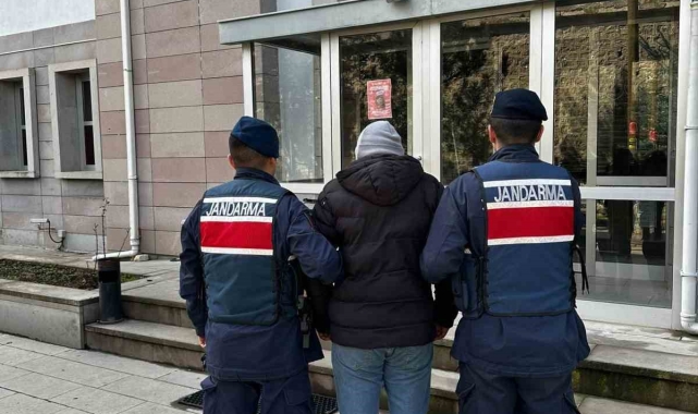 Hırsızlık suçundan 5 yıl hapis cezası ile aranan şahsı jandarma yakaladı