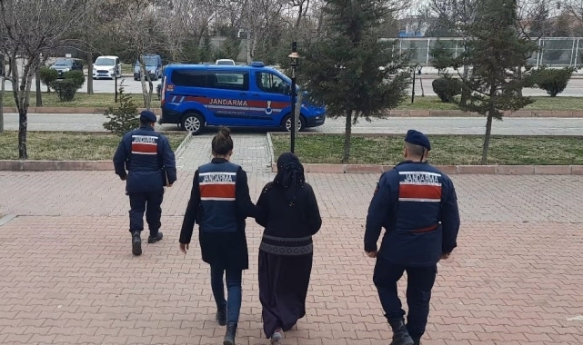 Hırsızlıktan aranan kadın jandarma ekiplerince yakalandı