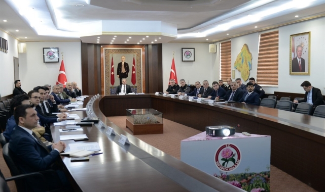 Isparta'da seçim güvenliği toplantısı yapıldı