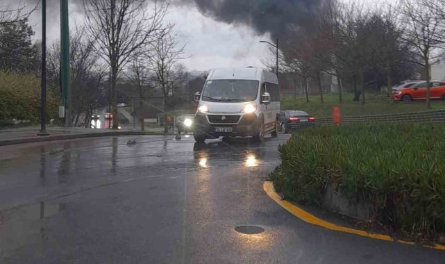 İTÜ Maslak kampüsü içerisinde yangın