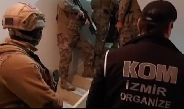 İzmir'de suç örgütü lideri 'Maraz'a ve çetesine operasyon