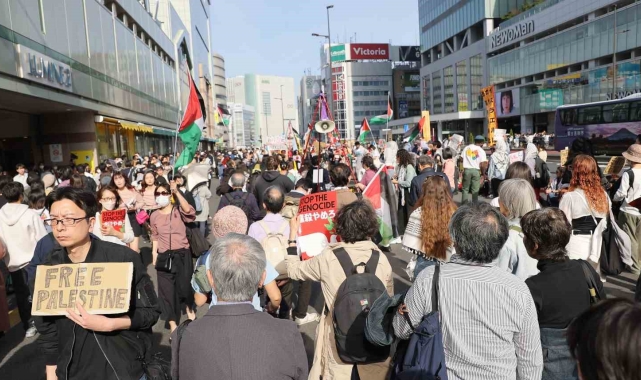 Japonya'da "Gazze'ye destek" gösterisi