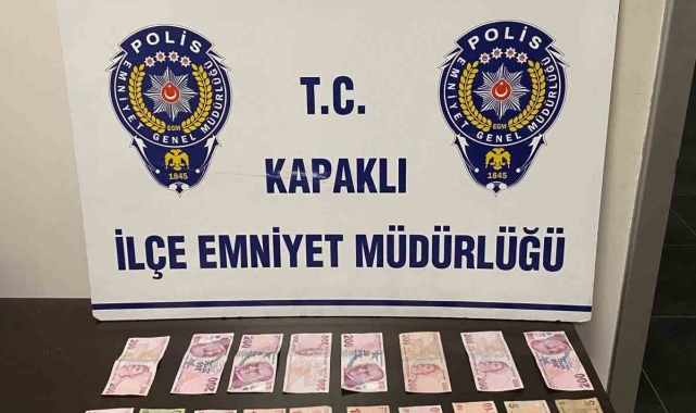 Kapaklı'da uyuşturucu satıcısına suçüstü