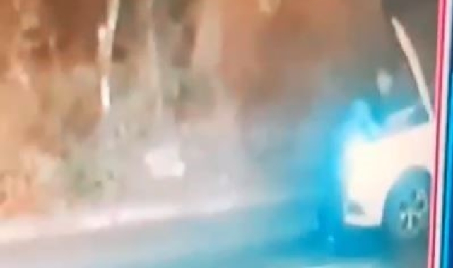 Kaputtan çıkardığı tabanca ile etrafa rastgele ateş açtı: O anlar kamerada