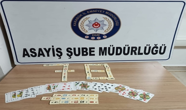 Karabük'te kumar oynayan 2 kişiye 12 bin 850 lira ceza