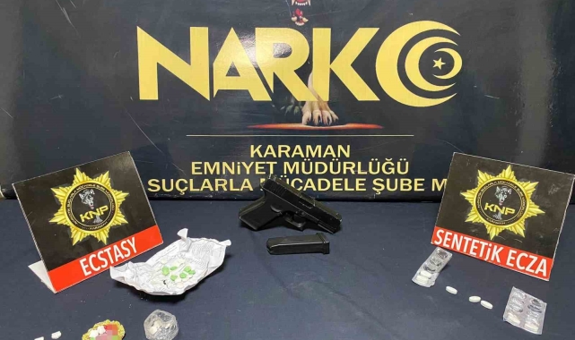 Karaman'da 2 kişi uyuşturucudan tutuklandı