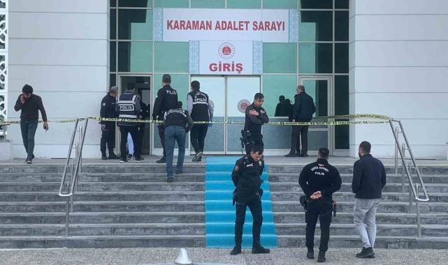 Karaman'da adliye girişinde silahlı saldırı: 1 yaralı