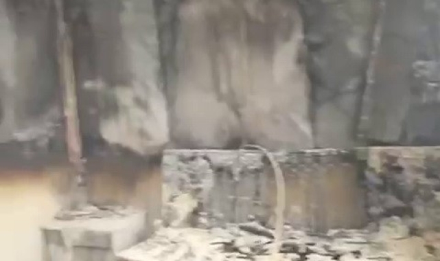 Konteynerde çıkan yangın korkuttu