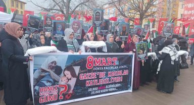 Kütahya'da kadınlar Gazze için yürüdü