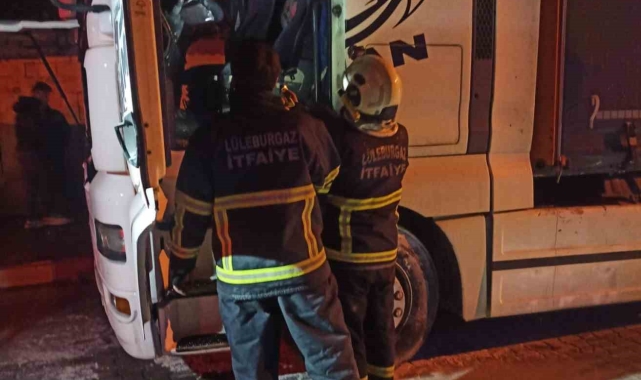 Lüleburgaz'da tır yangını
