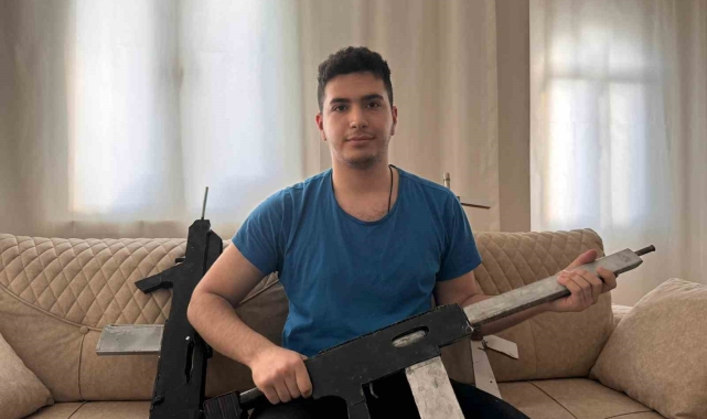 Mardin'de silah tasarımı ve üretimi yapan lise öğrencisinin hedefi tank ve top yapmak