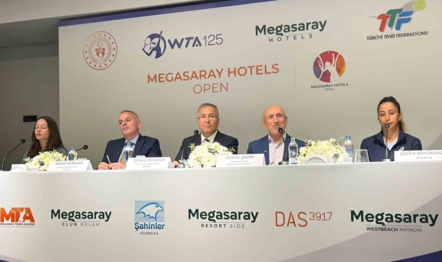 Megasaray Hotels Open Tenis Turnuvası'nın basın toplantısı gerçekleştirildi