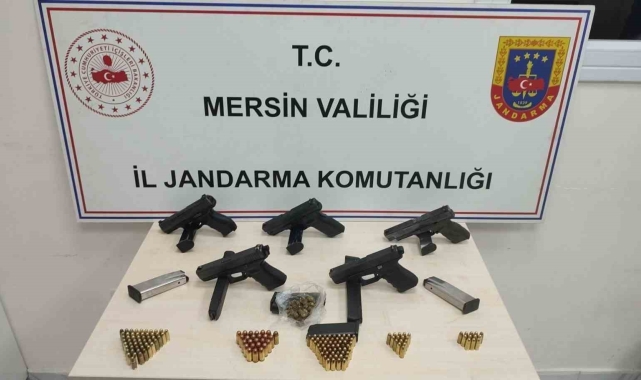 Mersin'de silah kaçakçılığı operasyonu: 5 gözaltı