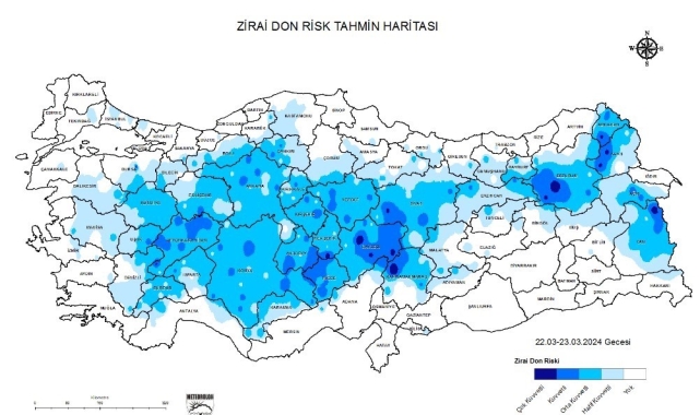 Meteoroloji Denizli için zirai don uyarısı verdi