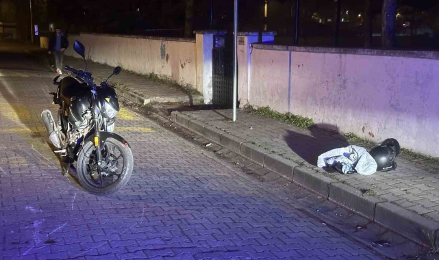 Motosiklet kazasında sürücü yaralandı