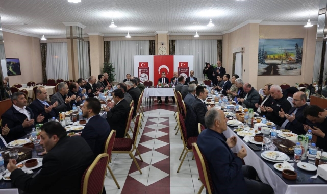 Müftü Şahin'e veda yemeği