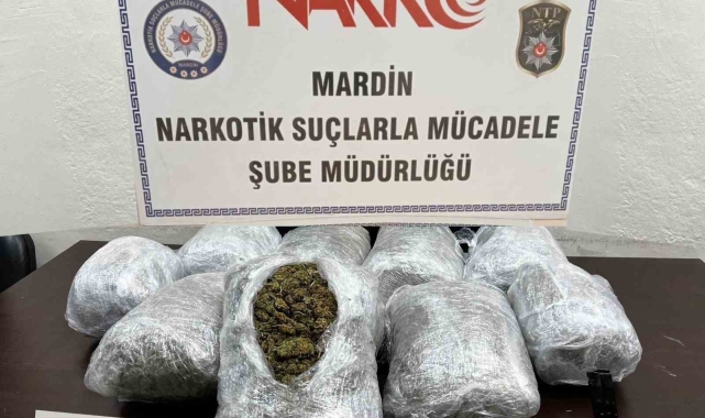 Nusaybin'de 10 kilo esrar ele geçirildi