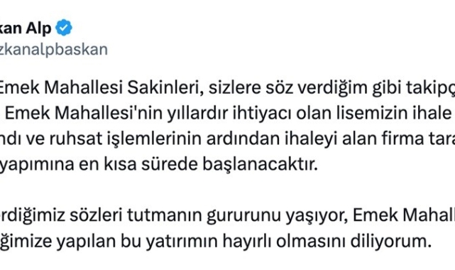Odunpazarı Belediye Başkan Adayı Özkan Alp'ten '32 derslikli okul' müjdesi