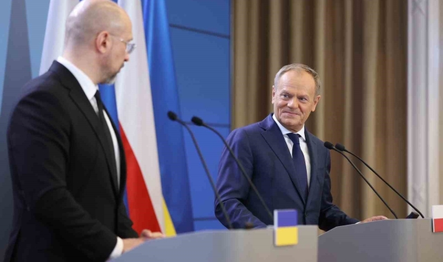 Polonya Başbakanı Tusk ve Ukrayna Başbakanı Şmihal bir araya geldi