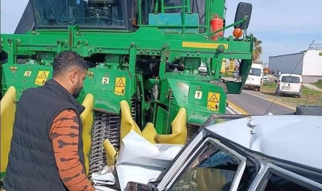 Şanlıurfa'da biçerdöver ile otomobil çarpıştı: 1 ölü, 1 yaralı