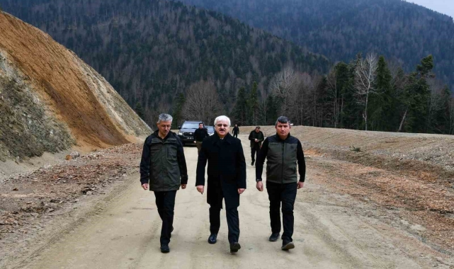 Selden zarar gören Yedigöller yolunda çalışmalar devam ediyor