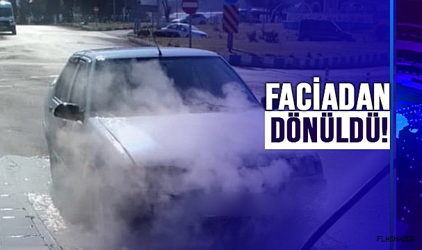 SİNOP’TA SEYİR HALİNDEKİ ARAÇ ALEV ALDI!