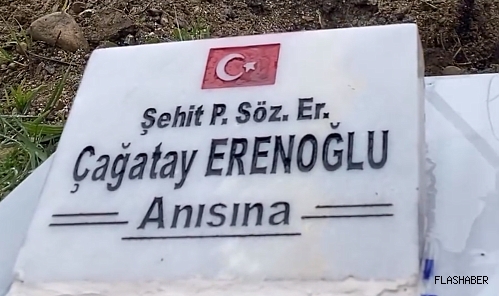ŞEHİT ERENOĞLU, ANISINA FİDAN DİKİLDİ!