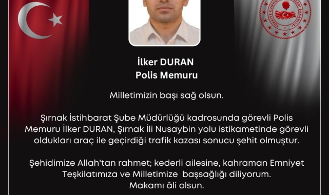 Şırnak'taki kazada şehit sayısı ikiye yükseldi