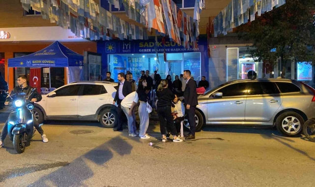 Sürücünün dengesini kaybettiği motosiklet devrildi: 1 yaralı