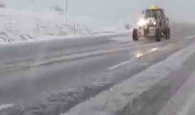 Tatvan'da kar yağışından dolayı köy yolları kapandı