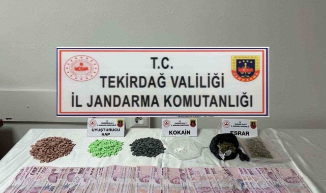 Tekirdağ'da 9 kişi uyuşturucudan yakalandı