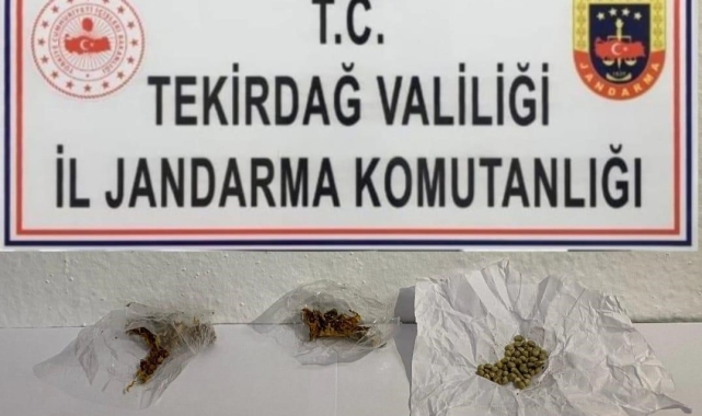 Tekirdağ'da jandarma 10 kişiyi uyuşturucudan yakaladı