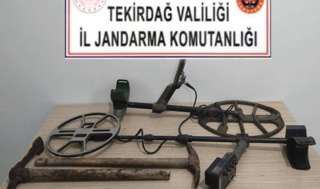 Tekirdağ'da kaçak kazı operasyonu