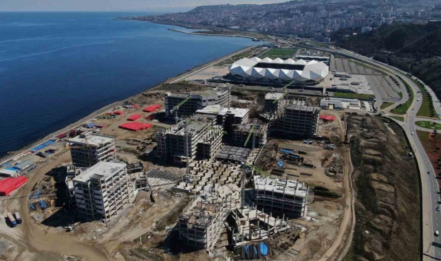 Trabzon Şehir Hastanesi'nin kaba inşaatı tamamlandı