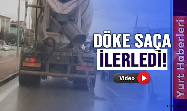 TRAFİĞE BETON DÖKTÜ!