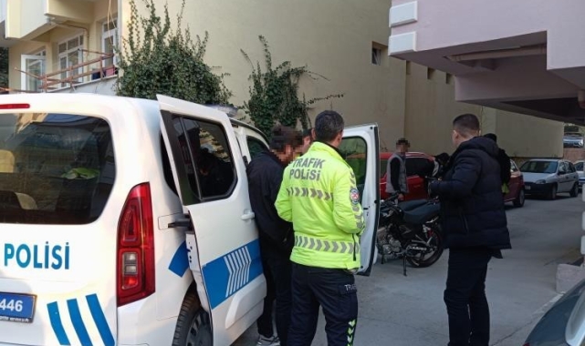 Trafikten men edilen 4 motosiklet sürücüsüne 63 bin 750 para cezası verildi